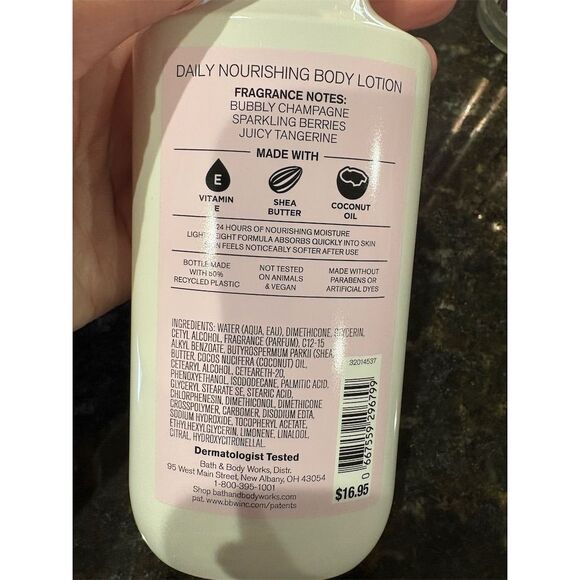 Bath & Body Works Champagne Toast 3-Piece Set: Wash, Lotion, Mist - Picture 3 of 5